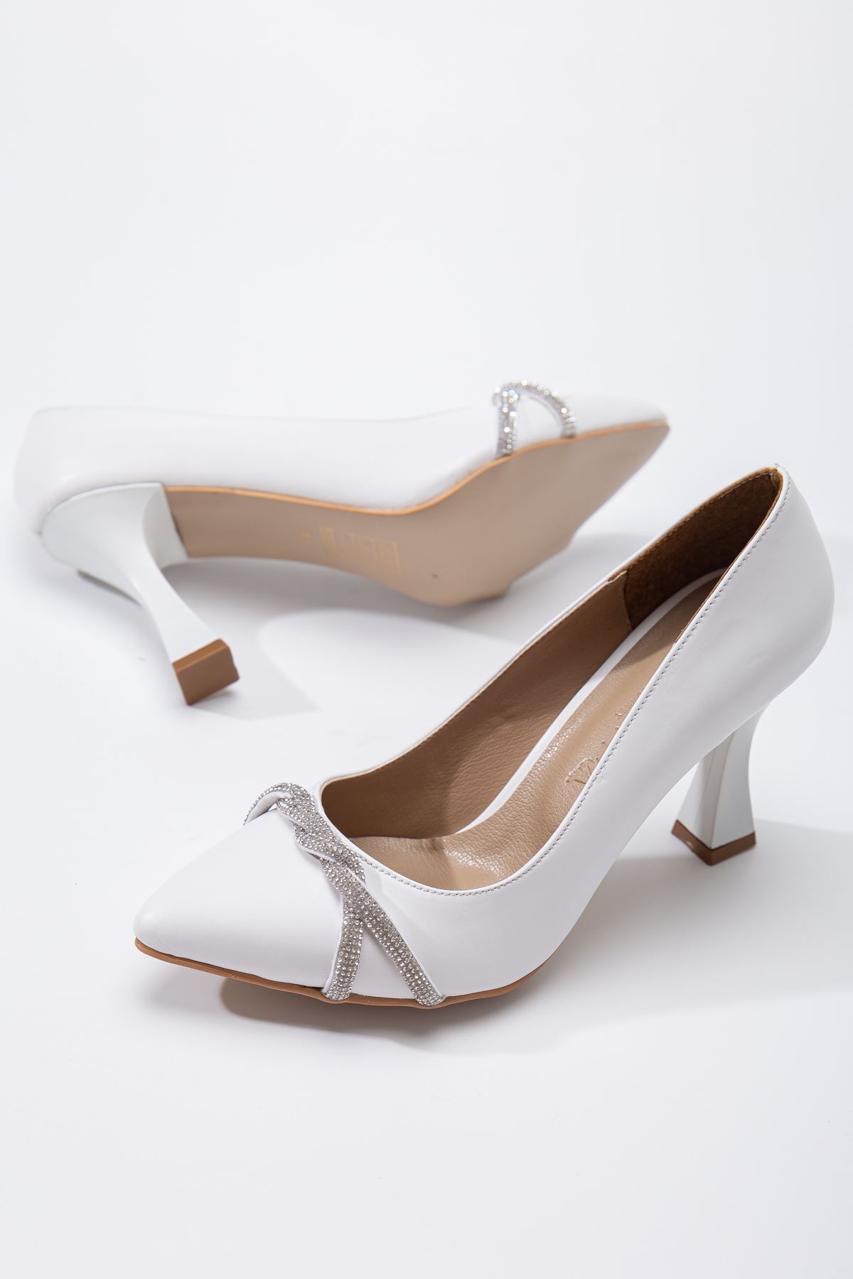 Berly Topuklu Ayakkabı Beyaz