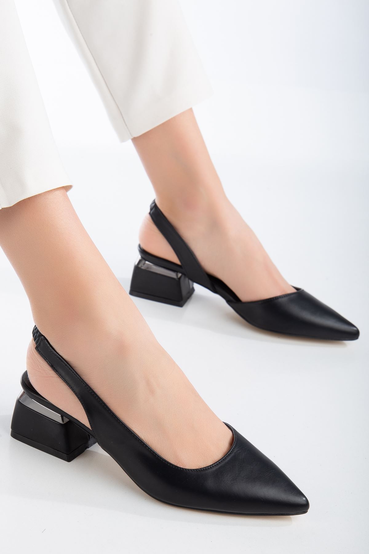 Beria Topuklu Ayakkabı Siyah