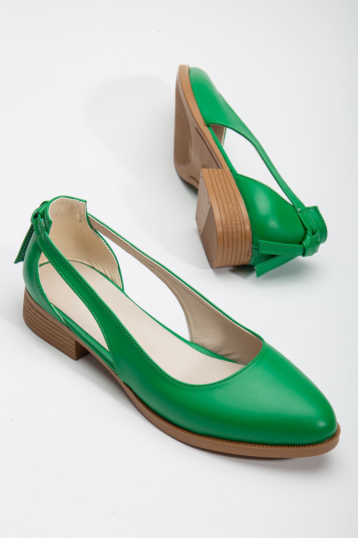 Volpen Cilt Kısa Topuk Ayakkabı Yeşil